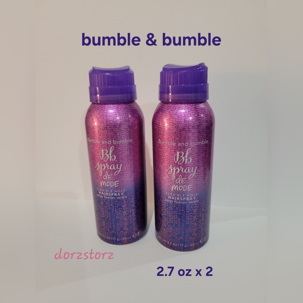 2x BUMBLE & BUMBLE • SPRAY DE MODE • Flexible Hold Hairspray • 2.7 oz • NEW